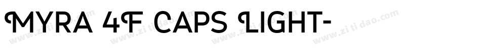 Myra 4F Caps Light字体转换
